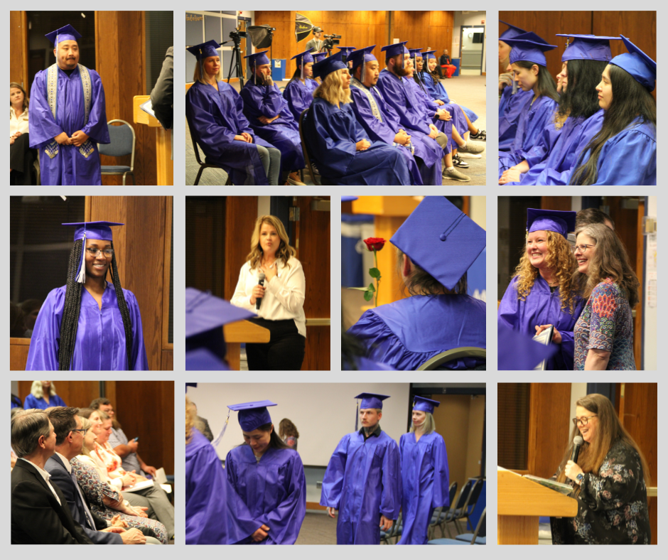 Collage of graduation photos